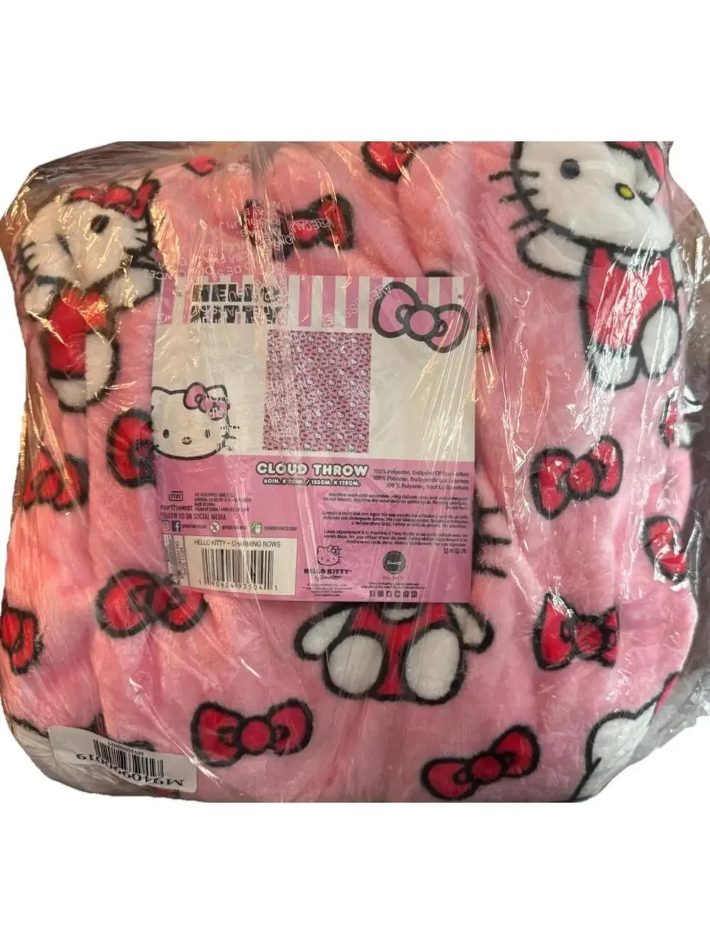 Hello Kitty Cloud Throw Blanket 60